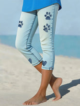 Leggings de patte de denim des femmes